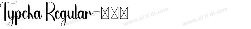 Typeka Regular字体转换